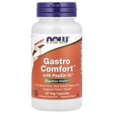 NOW Foods, Gastro Comfort™, засіб для підтримки травлення з PepZin GI™, 60 вегетаріанських капсул